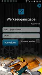 Werkzeugverwaltung per Smartphone App